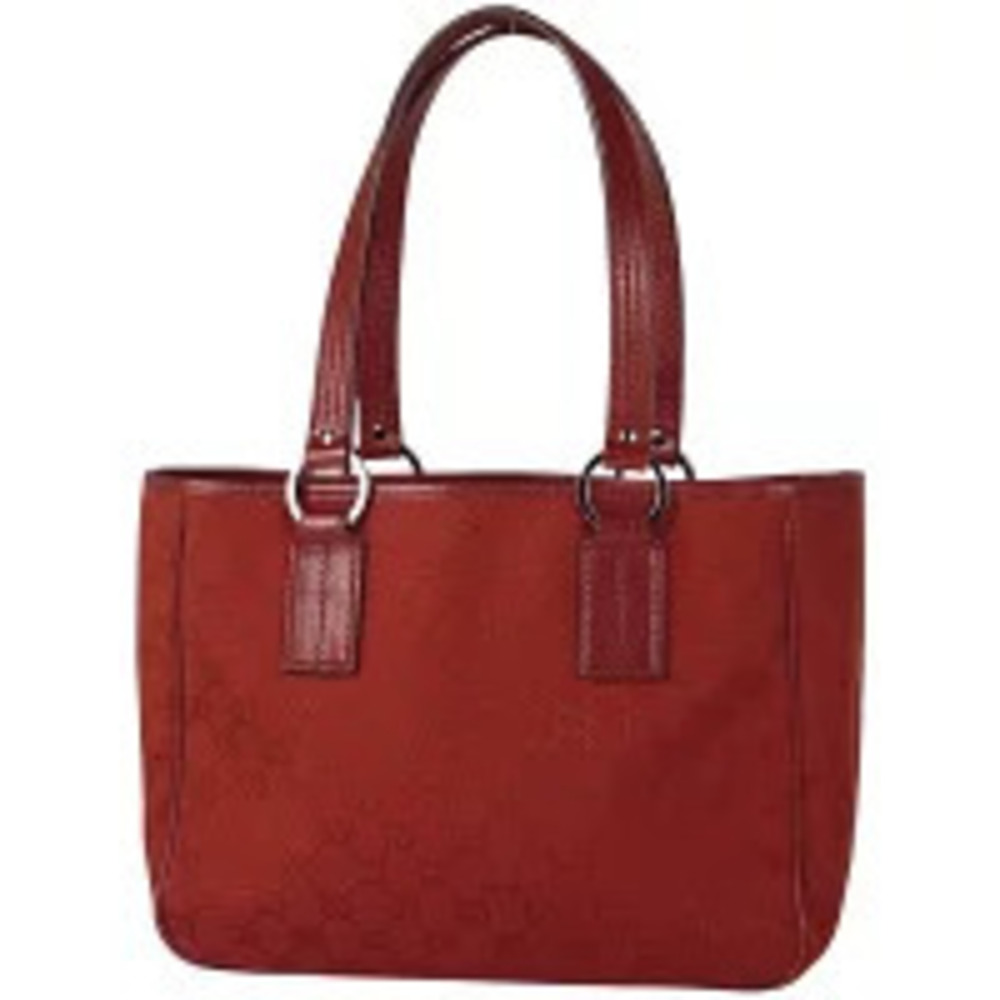 Gucci GG handbag tote bag canvas red